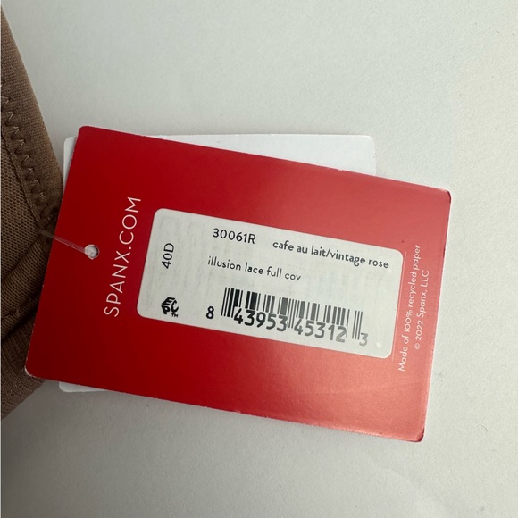 Spanx NWT Bra-llelujah! Illusion Lace Full Coverage Bra in Vintage Rose Size 40D - Picture 11 of 15